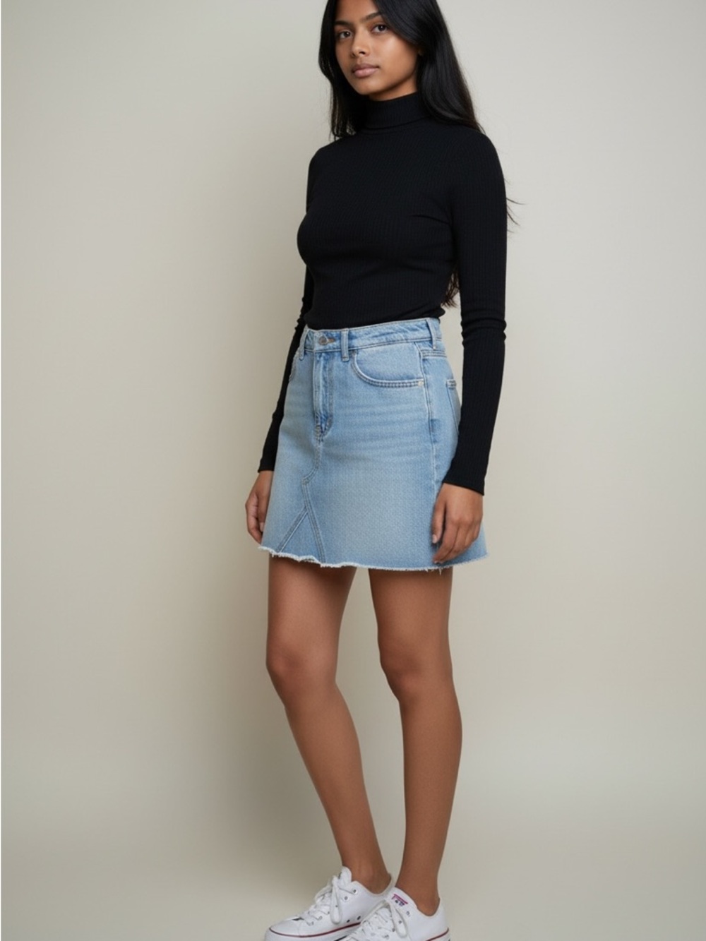 Girls Levi's Light Blue Denim Mini Skirt